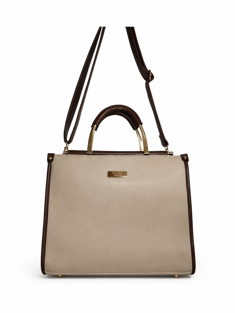 Christian Siriano Pink, Black & Brown Accent Structured Satchel